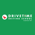DRIVETIME Driving School logo on a green background