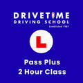 DRIVETIME Driving School logo with a red 'L' on a blue background